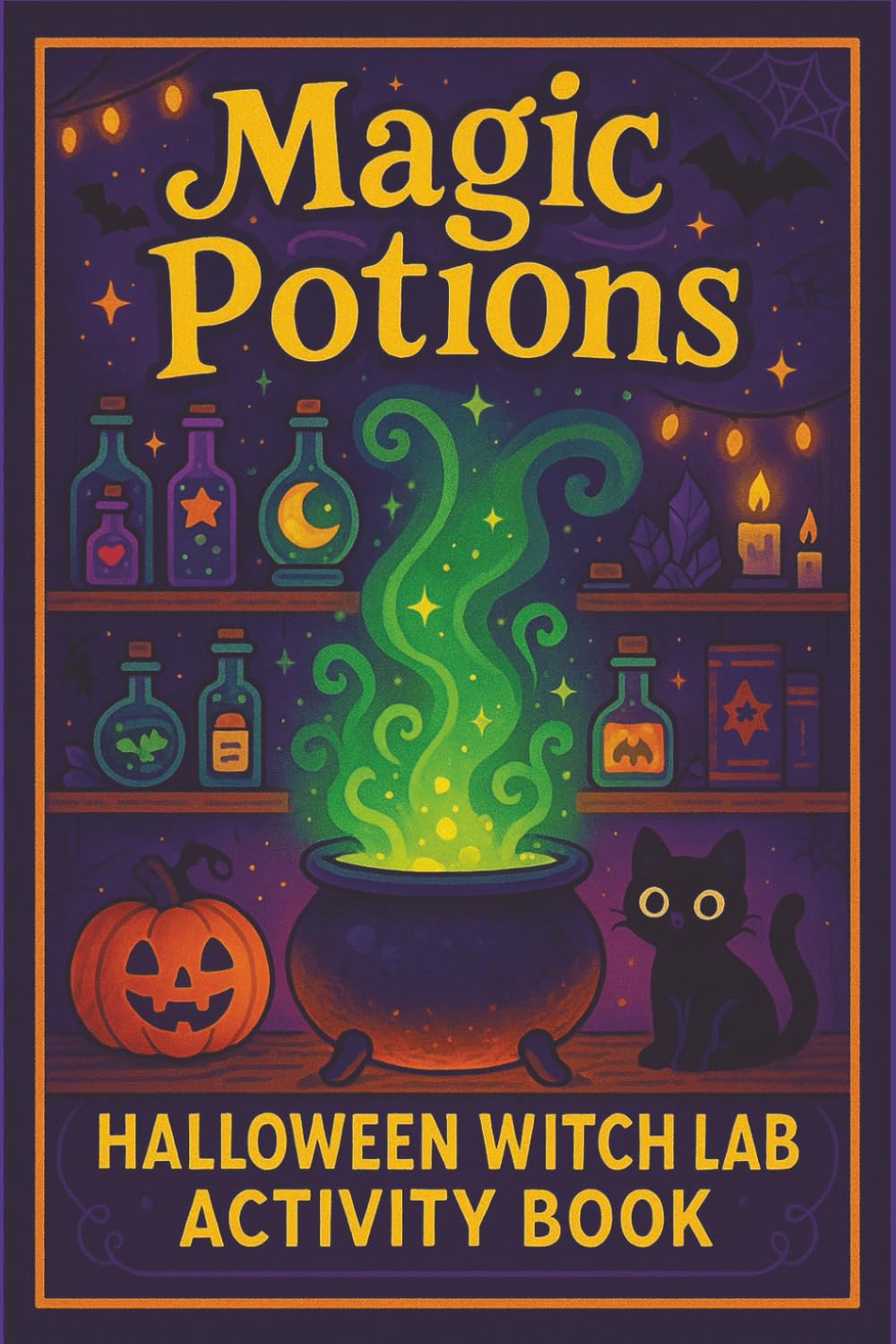 Magic Potions Halloween Witch Lab Activity Book