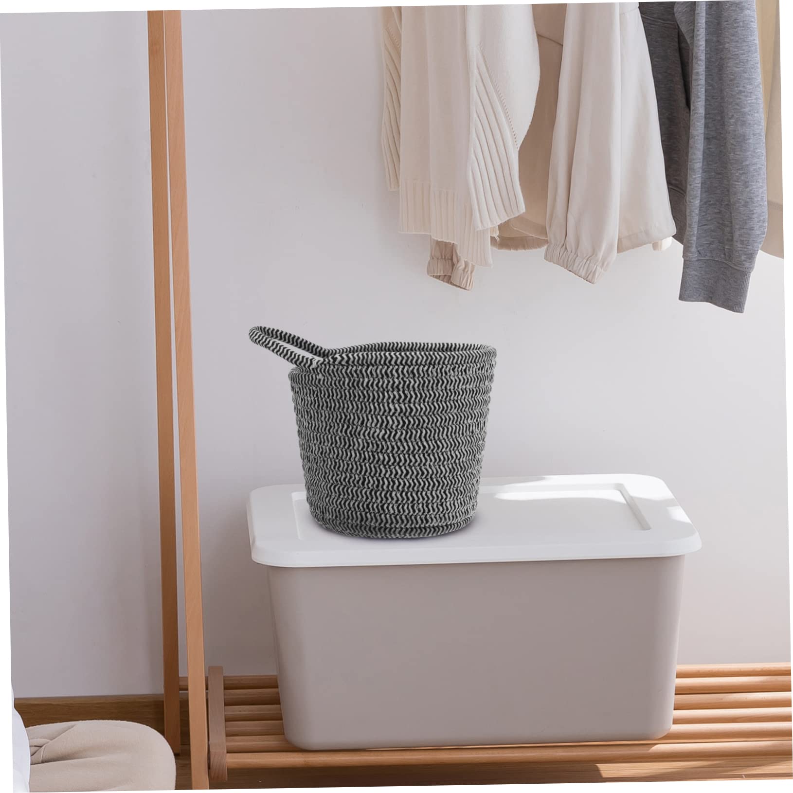 Paquet De 2 Paniers De Rangement Tissés à La Main, Paniers De Rangement En Osier, Paniers De Salle De Bain Pour L'organisation, Bacs De Rangement