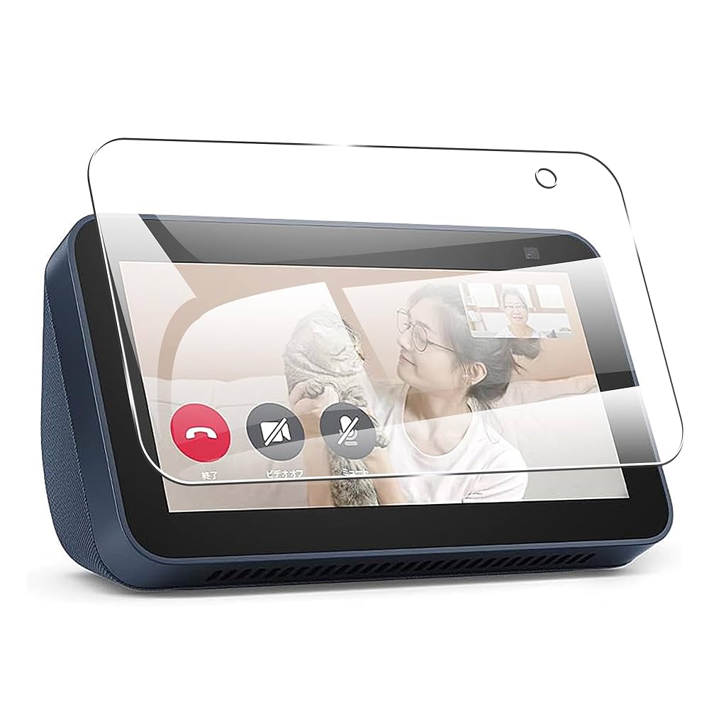 新品未使用品 エコーショー5 保護シール貼り付け済み Amazon.co.jp: AMAZON Echo Show 5 ガラスフィルム エコーショー