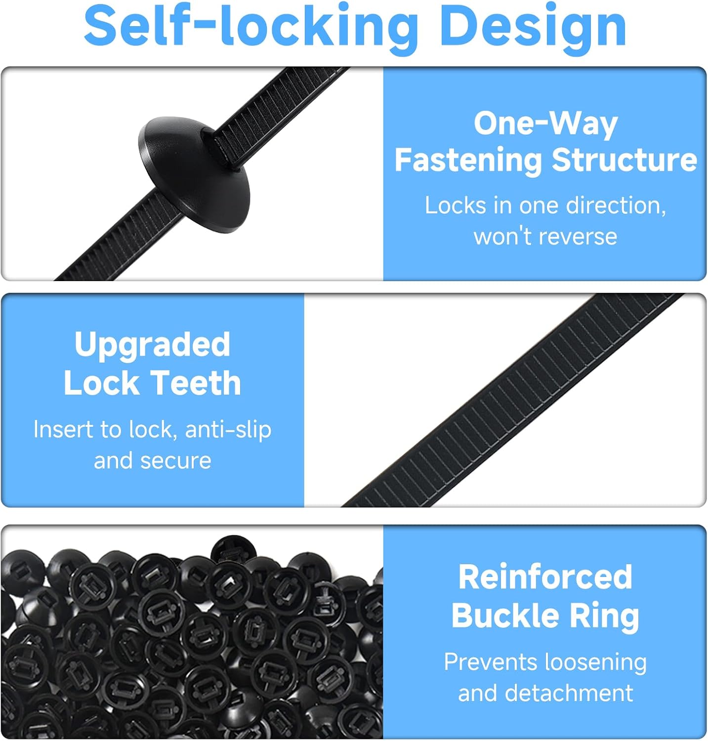120Pcs Nylon Universal Cable Tie Buckle - New Multifunctional Grip Auto Zip Ties Buckle With Pin & Button Design For Repairing Car Fenders Trunks Bumpers Automotive Replacement Screw Fixing