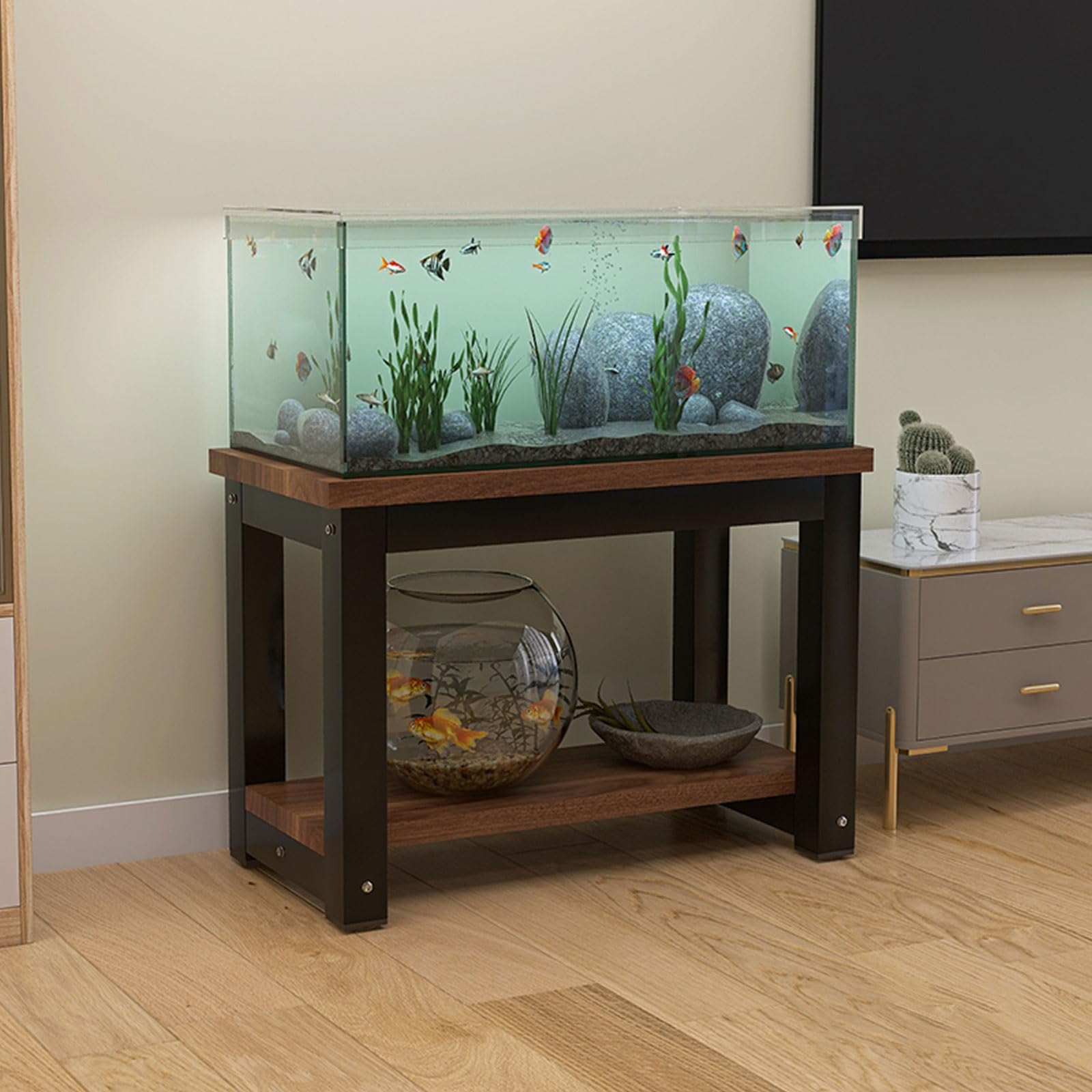 Amazon.co.jp: 水槽台 2段 水槽スタンド 水槽 置く 40/50/60/70/80/90