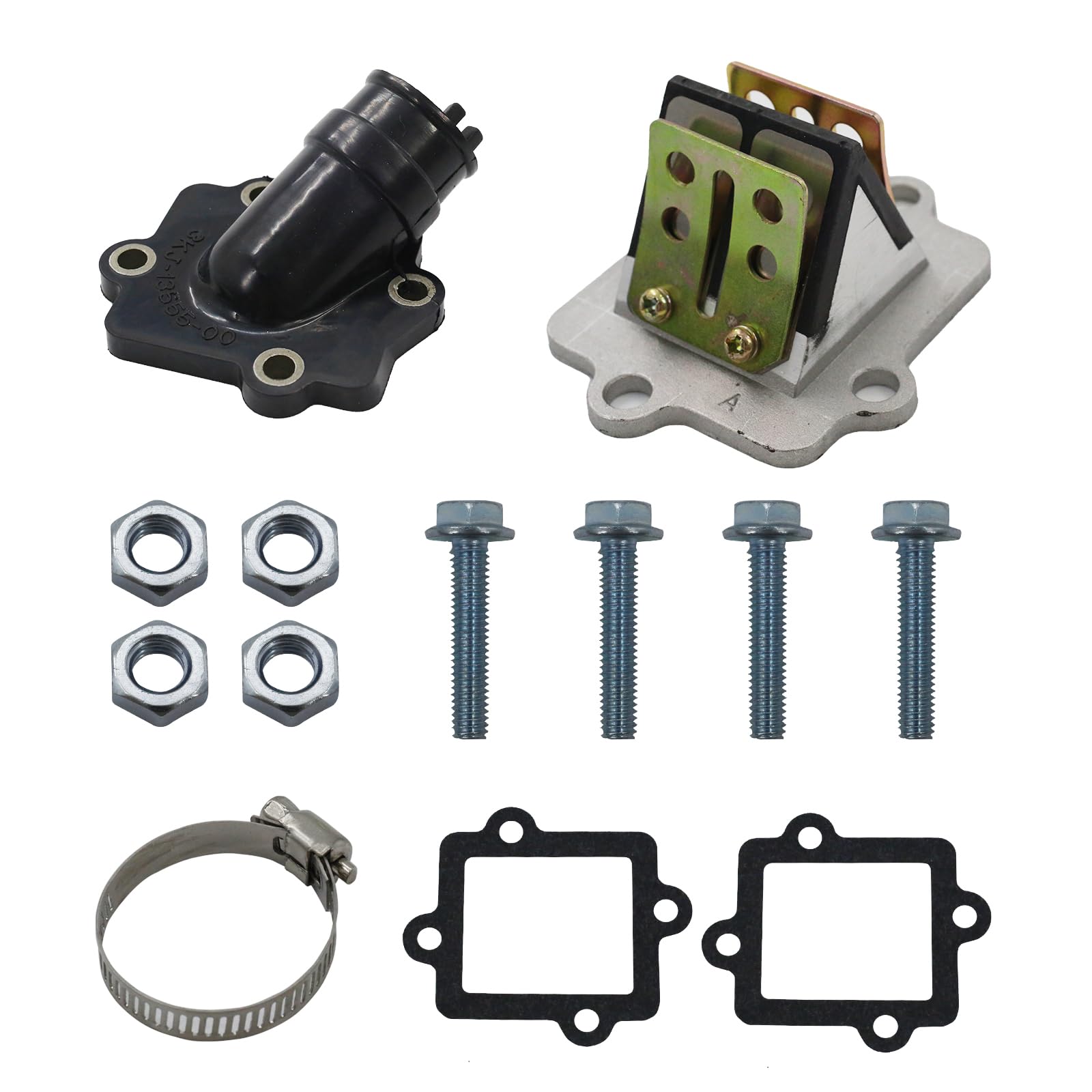 Blok membranowy z króćcem ssącym i zestawem uszczelek – kompatybilny z Yamaha Aerox, Nitro, Aprilia SR50, CPI, MBK, Sachs Roller (OEM: 0450065, 0450063)