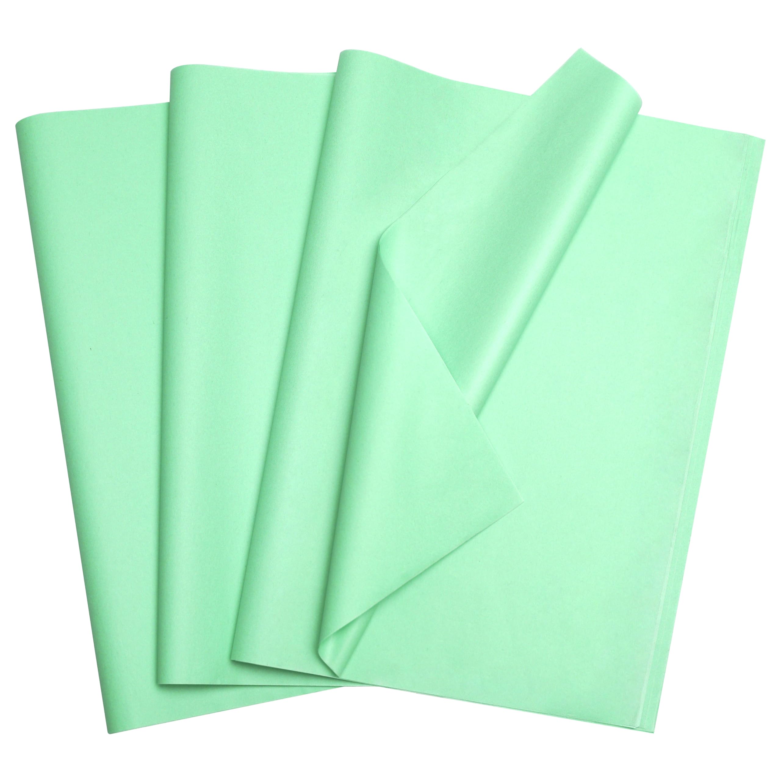 Bobobag 100 Sheets Light Green Tissue Paper, 20" x 14" Tissue Paper for Gift Bags, Bulk Gift Wrapping Tissue for DIY Crafts, Birthday, Christmas and Holiday Decor