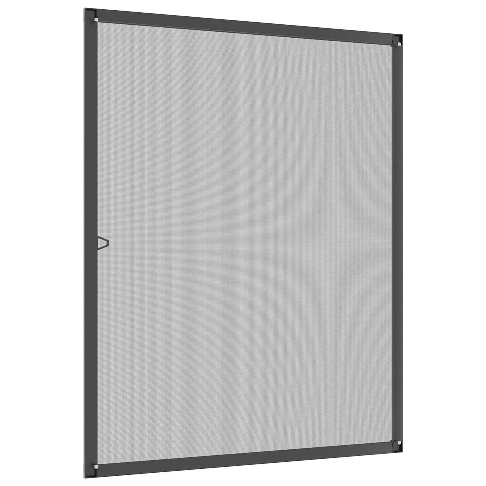 Gecheer Insektenschutzgitter Fenster Anthrazit, Aluminiumrahmen, Glasfasergewebe, 120x140 cm, für Schlafzimmer, Küche, Wohnraum