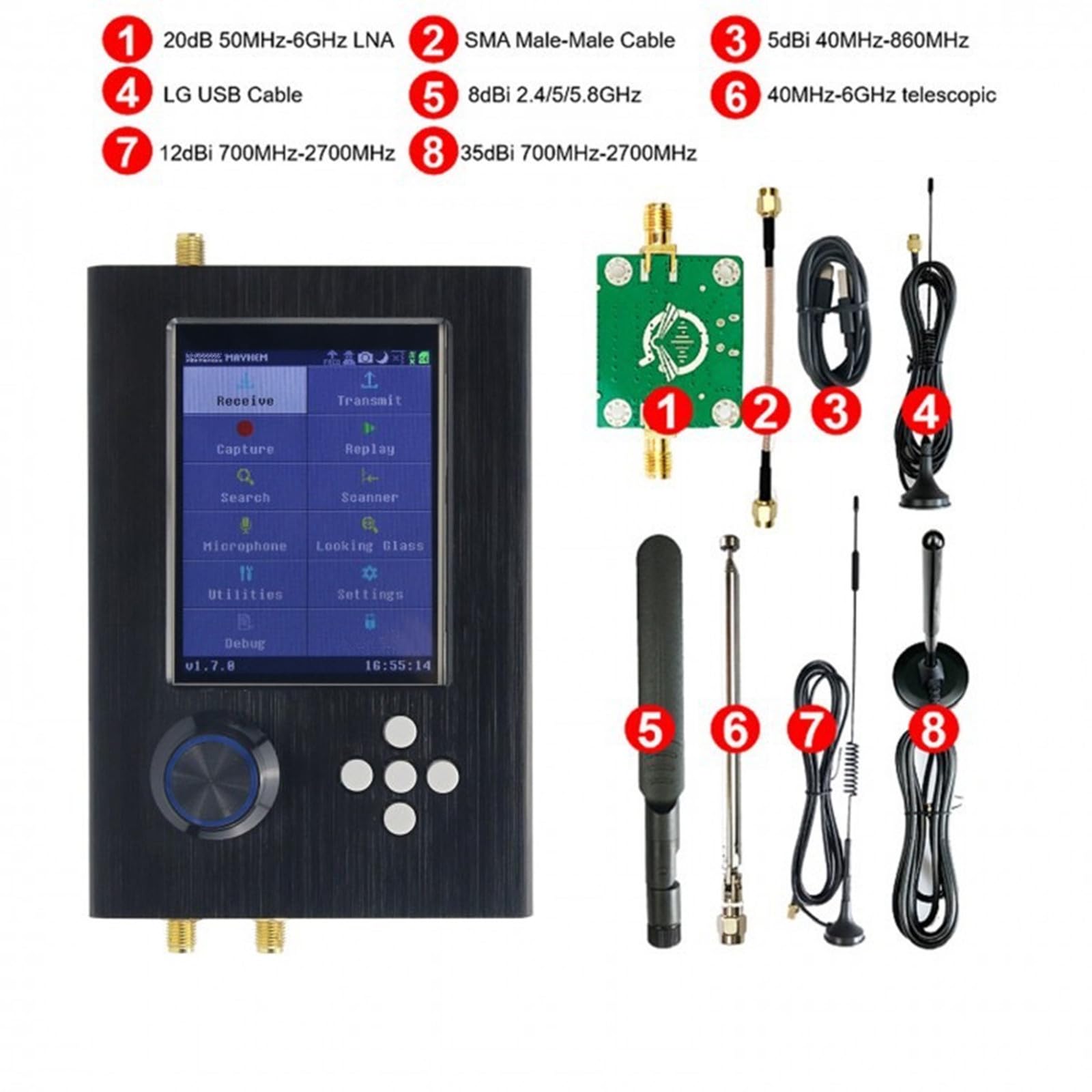 Amazon.com: Portapack H2 Mayhem Radio SDR Radio with Mayhem V2.0.x