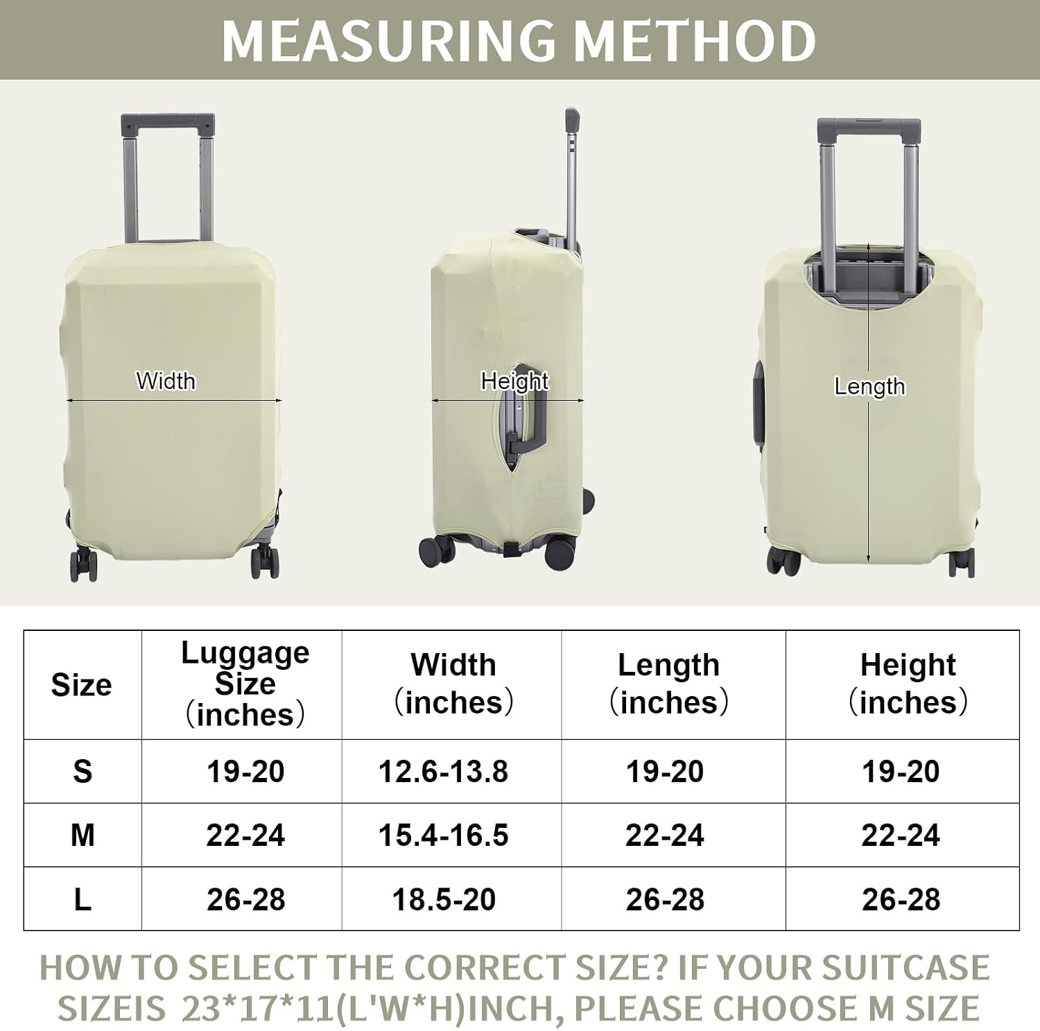 Aliceset 6 Pack 3 Sizes Luggage Cover Suitcase Protector Set Morandi Color Soft Scratch-resistant Suitcases Cover Washable Travel Luggage Covers for All Standard Suitcases Sizes