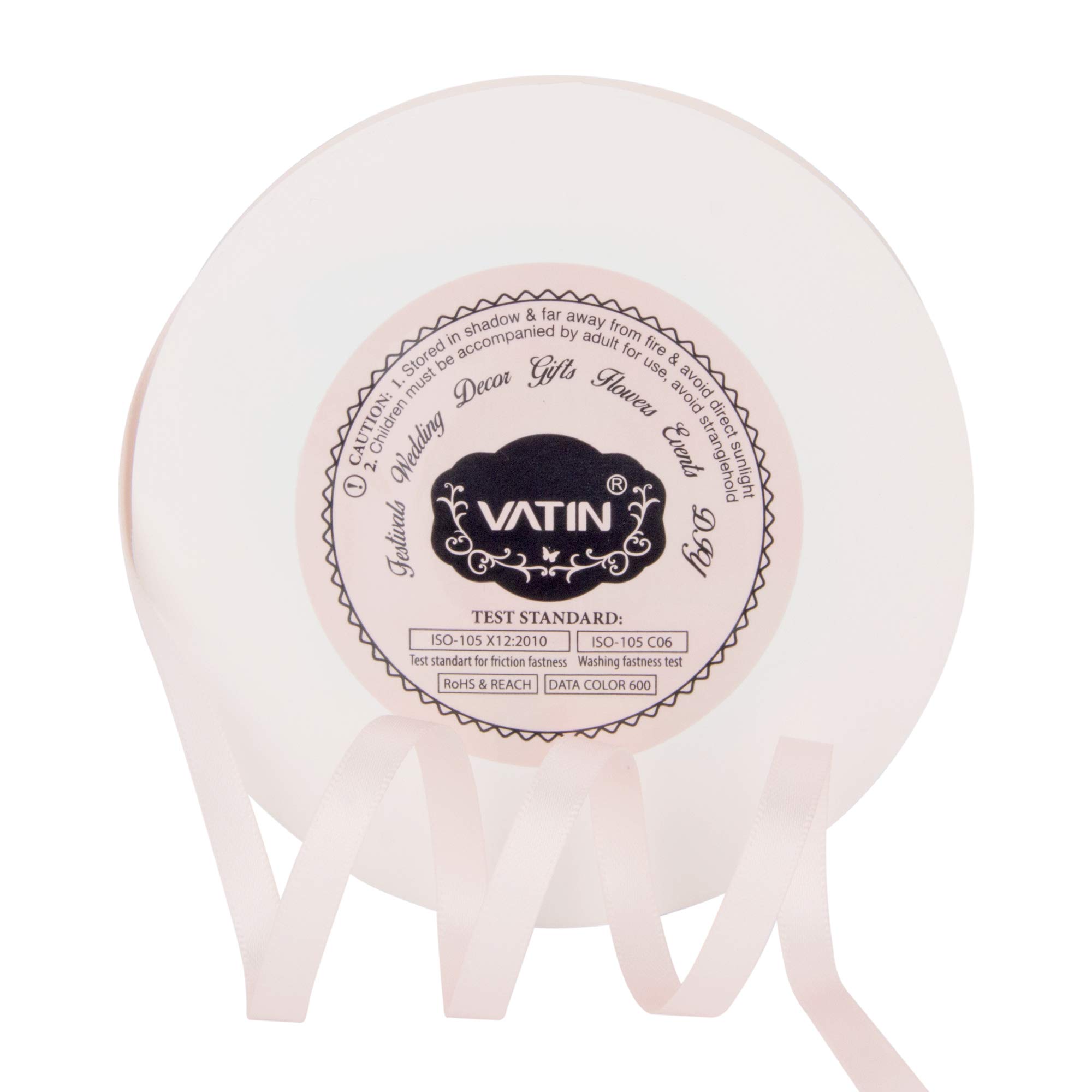 VATIN 100mm Wide Double Faced Polyester Deep Navy Blue Satin Ribbon- 4.5 Metre/Spool, Perfect for Chair Sash, Making Bow, Sewing and Wedding Bouquet — view 150