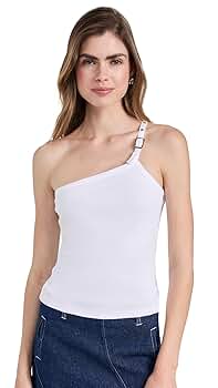 Gimaguas Women's Nicki Top, White, L at Amazon Women's