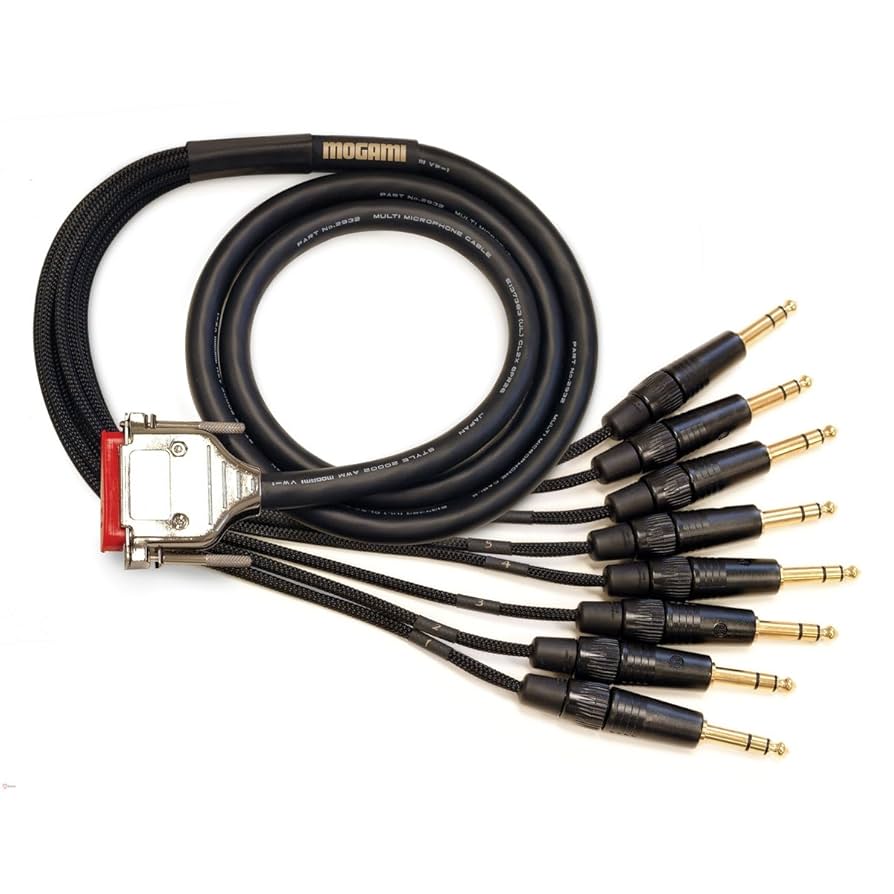Reference Cables D-sub - TRS 1m 他 Hosa Cable DTP803 D Sub To 1/4 8 Channel Recording Snake