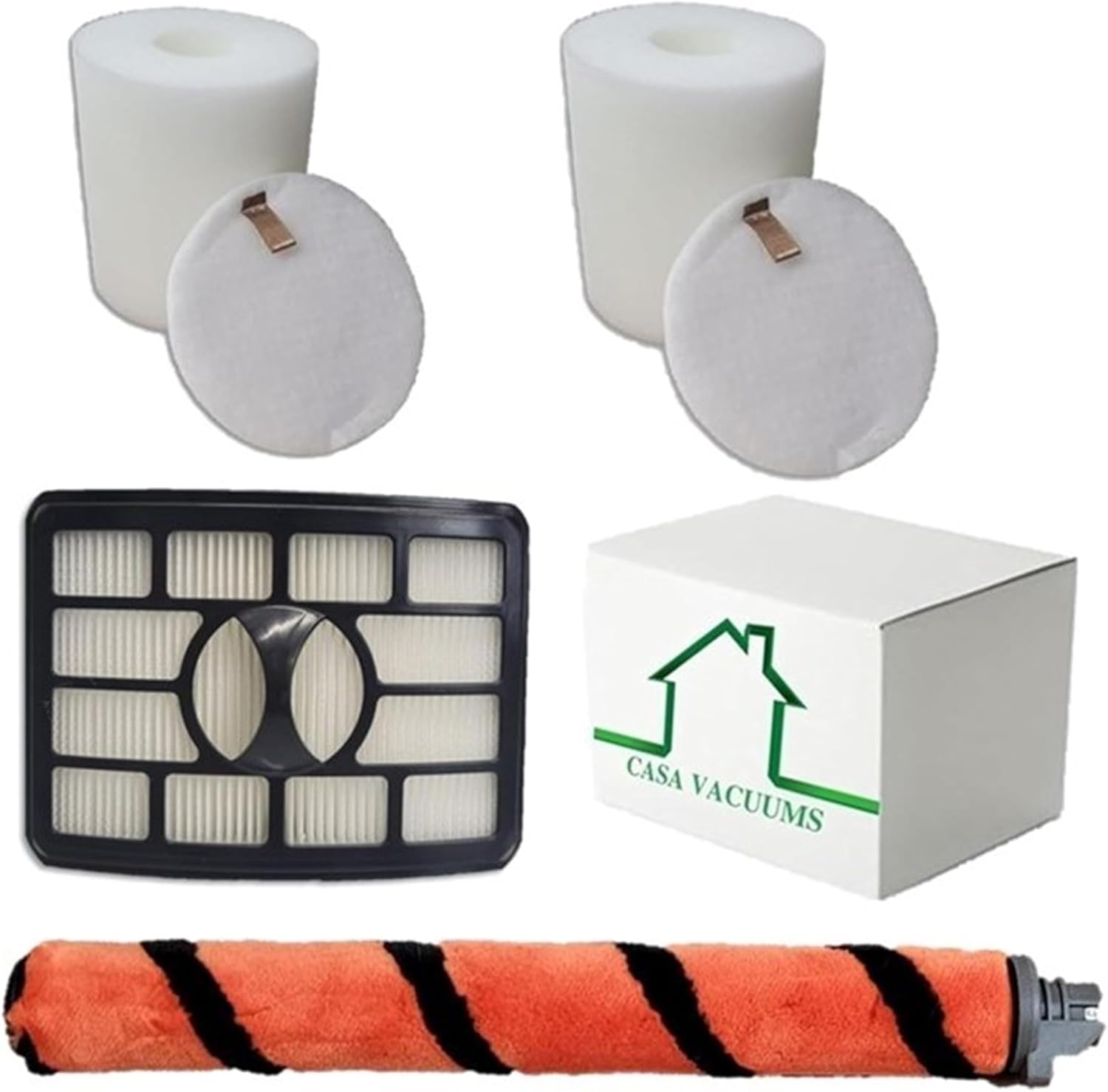 2+1 Filter Kit + Soft BrushRoll Compatible with Shark Rotator Pro Upright Vacuum with Lift-Away, DuoClean & Self-Cleaning Brushroll ZU780 ZU782 ZU785. Replaces XFF500 XHF500 1395FC831