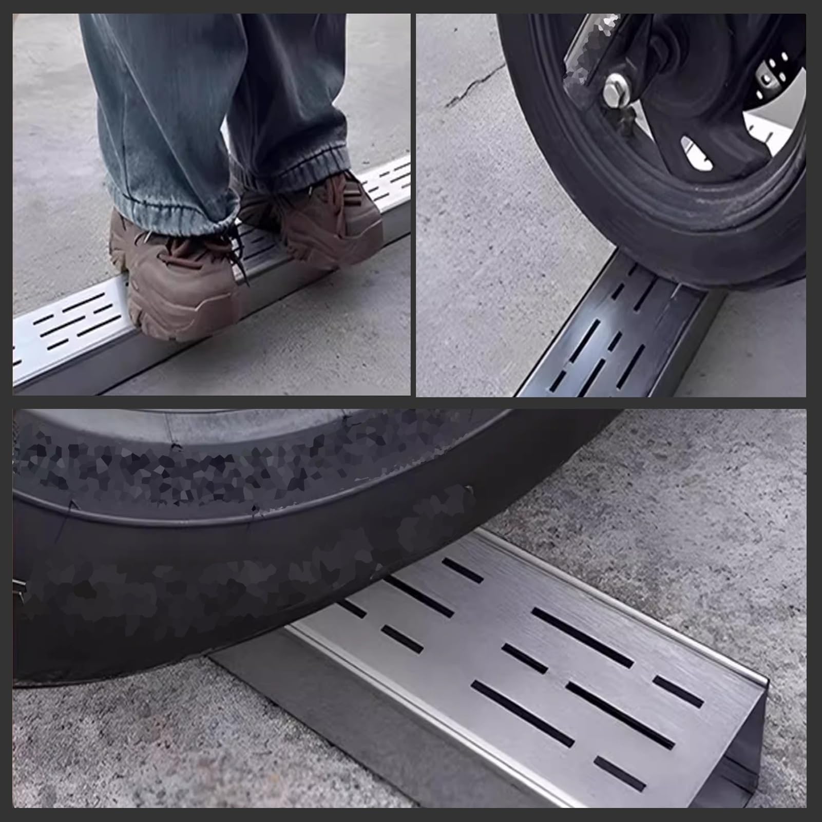 Sistema di drenaggio a canale in acciaio inossidabile per vialetto e patio 25x15x8cm soluzione di drenaggio della fossa per la gestione dell'acqua esterna
