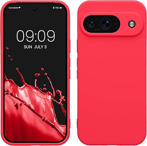 Miniatura 234 de kwmobile Funda compatible con Google Pixel 9 Pro - Funda protectora delgada de TPU para teléfono - Acabado mate suave - Negro mate NEGRO MATE,Piedra