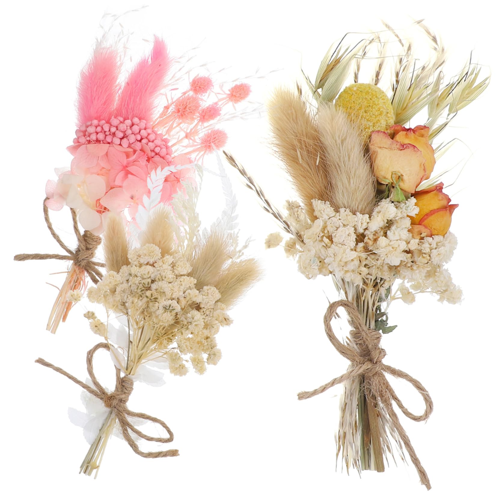 Alipis 4 Sätze Mini Trockenblumenstrauß Getrocknete Blumen Kreative DIY Für Hochzeiten Und Heimdekoration Geschenkidee Für Besondere Anlässe 6 Stück * 4