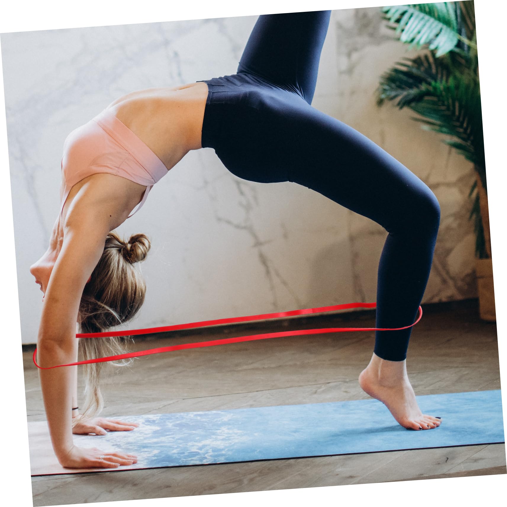 SUPVOX 4piezas Bandas De Resistencia Individuales Bandas TPE para Entrenamiento Yoga Pilates Fortalecimiento Muscular Portátil