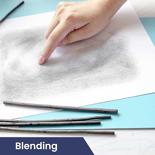 Miniatura 6 de Pacific Arc Varilla de sauce grande de 4paquete, suave, negro, carbón de sauce para dibujar y dibujar