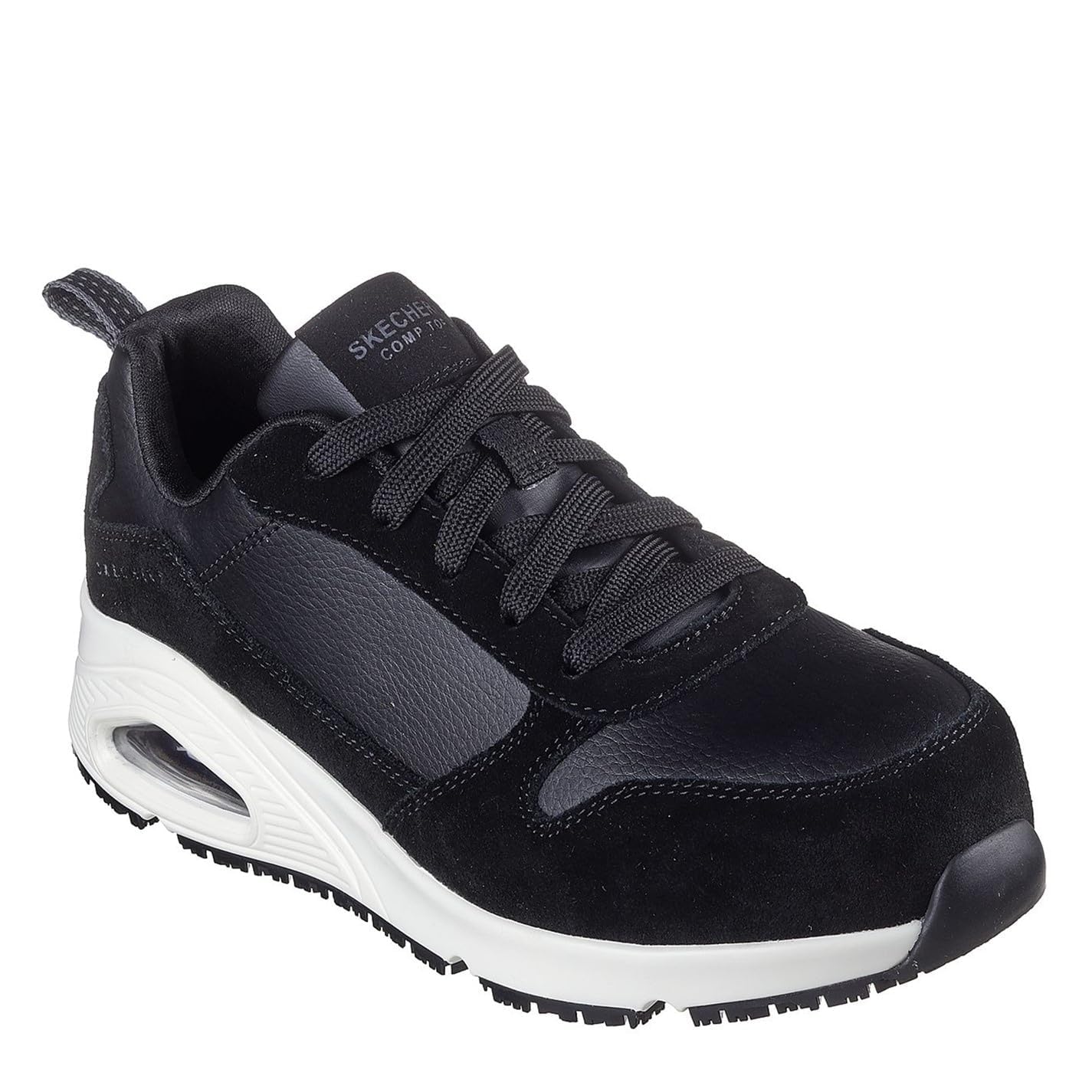 Skechers Uno SR Elainy, Stivali per lavori industriali Donna, Black/White, 41 EU