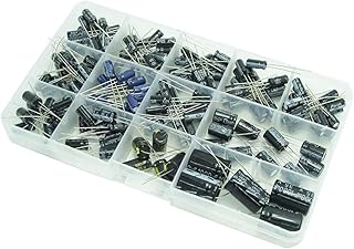 WANGCL Capacitors 13 Values Total 200 PCS 0.47uF to 1000uF Electrolytic Capacitors Assortment Kit