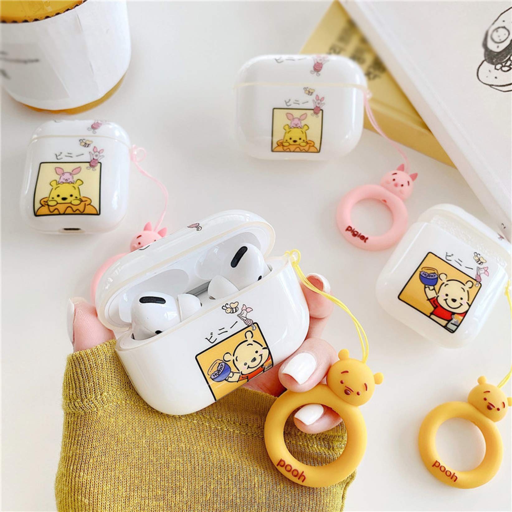 Amazon | くまのプーさん AirPods Pro ケース AirPods 1/2 ケース