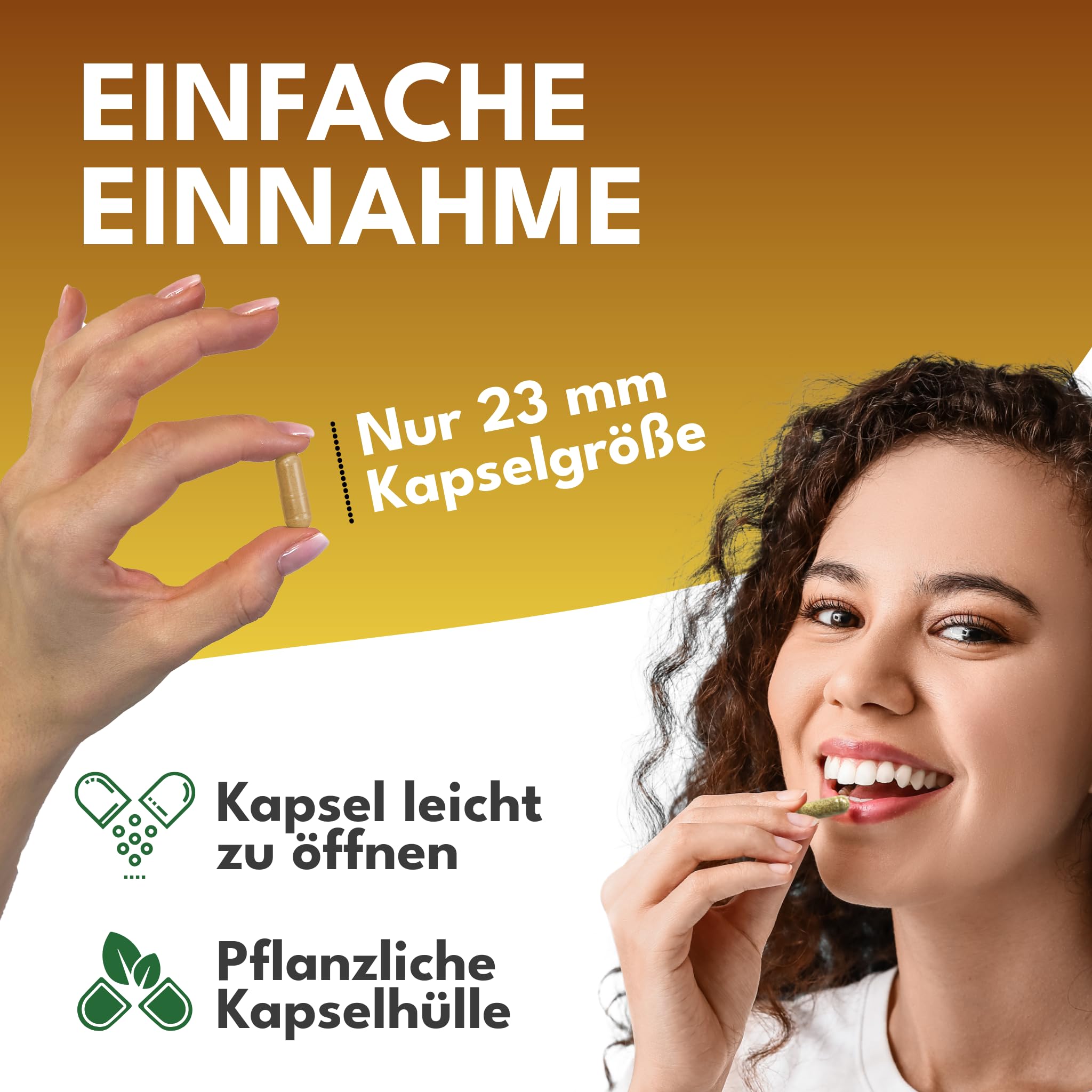 Green Naturals Glycin – Hochdosiert: 2.000 mg – 180 Kapseln | Aus natürlicher Fermentation · 3-Monatsvorrat · Laborgeprüft