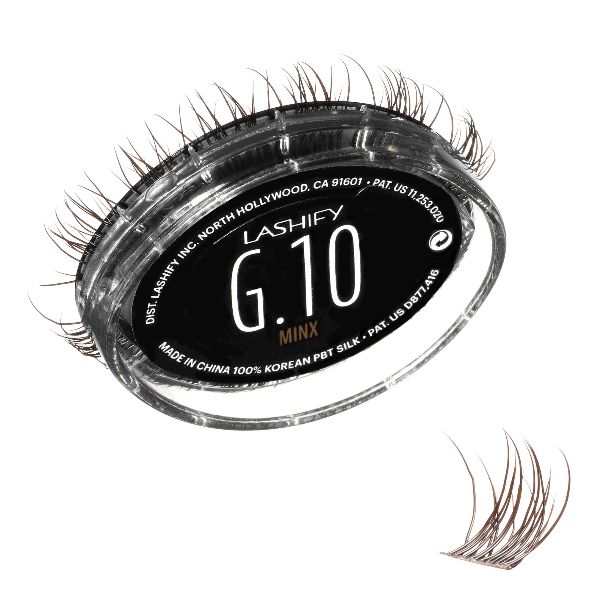Lashify Gemini 10mm Gossamer Lashes in Minx Color, Easy DIY False Lashes for a Voluminous, Wispy and Playful Look