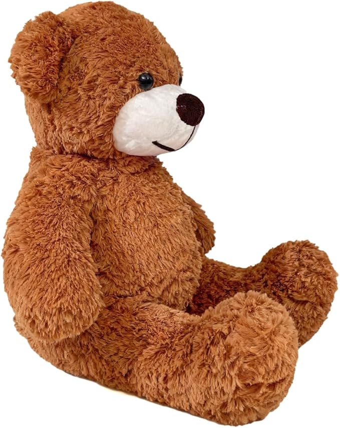 Peluche Oso de 45 cm, Suave y Esponjoso, Color Marrón Oscuro miniatura 4