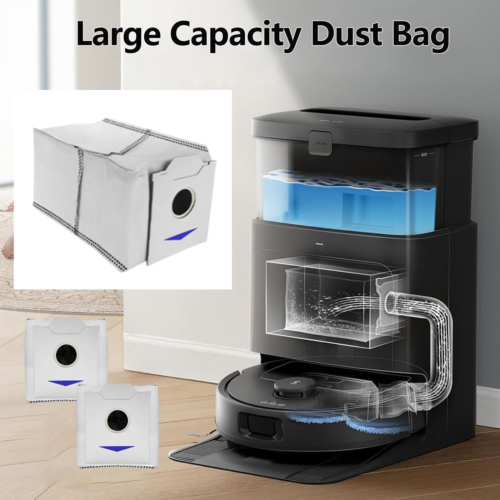 Principale Brosse LatéRale Filtre Hepa Mop Sac à PoussièRe Pour Xiaomi Dreame Bot L10 Plus-D10