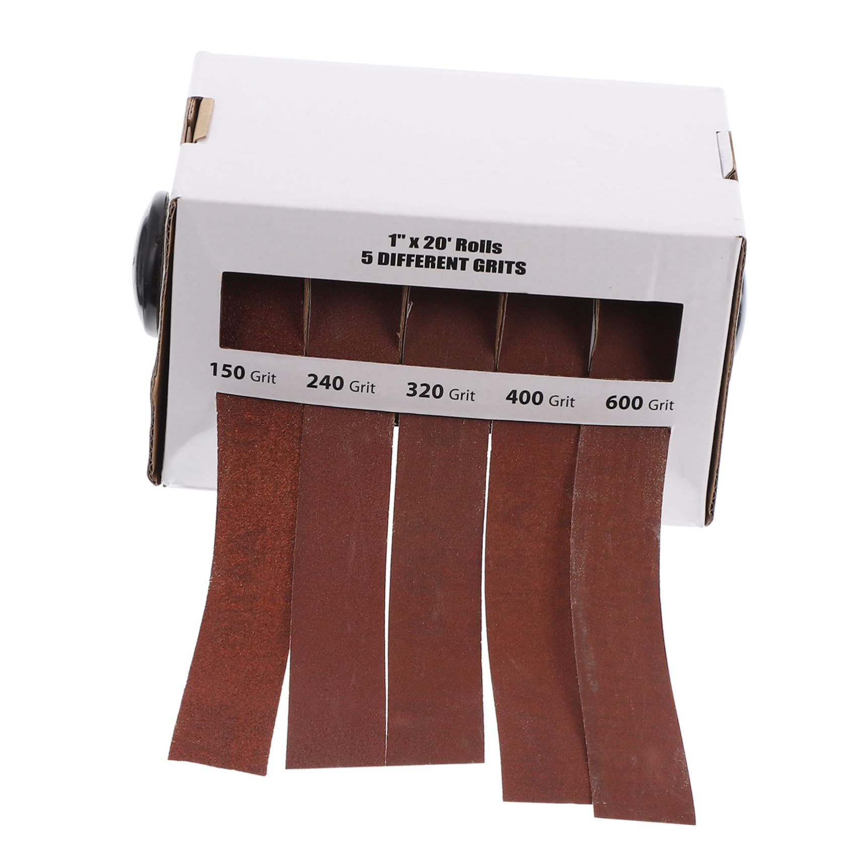 KICHOUSE Abrasive Sandpaper Band Sanding Belt Box Draw Out Type Sandpaper for Metal Glass Wood Polishing