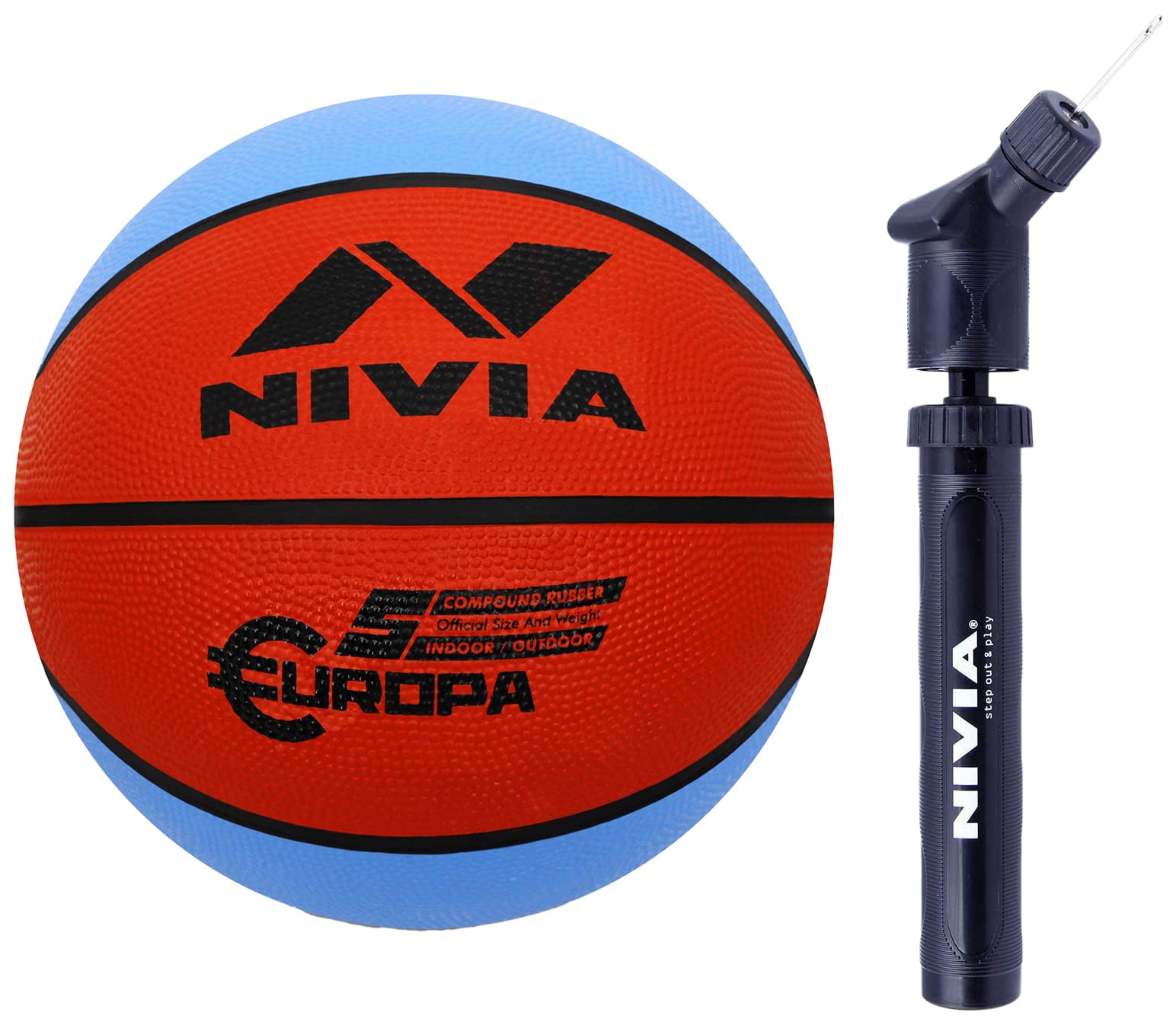 Nivia 632 Rubber Basketball and Ball Pump Double Action (B07JGHNLNK) Amazon Price History, Amazon Price Tracker