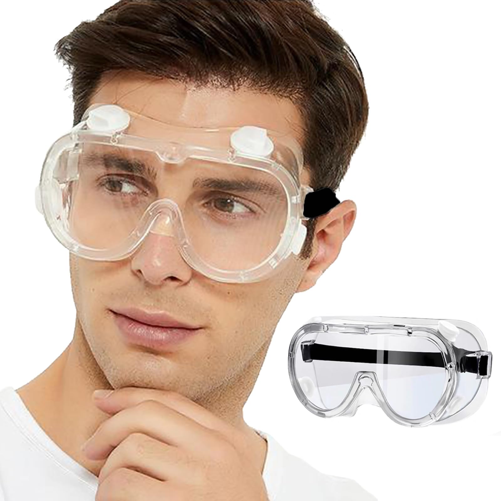 ZBJBinCH Adjustable Eyelash and Eyebrow Protector Shower Goggles Shield, Post-LASIK Eye Shields