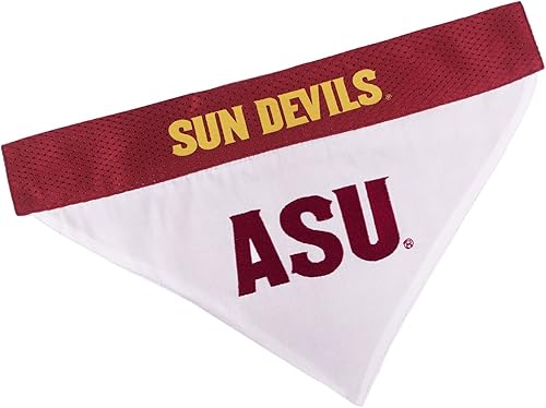 Pets First Accesorios universitarios para mascotas, bandana reversible, Arizona State Sun Devils, SM