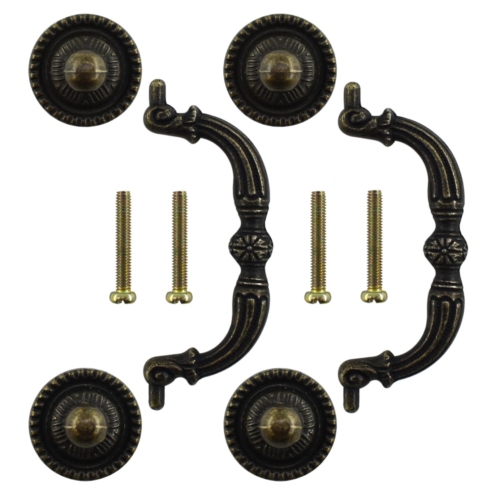 Vintage Bronze Drawer Pulls - 2 Pack -3 Vintage Bronze Drawer Pulls - 2 Pack -3