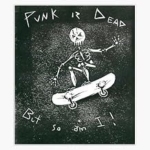 Punk is Dead Sticker Decal Laptop Car Window Vinyl 5"