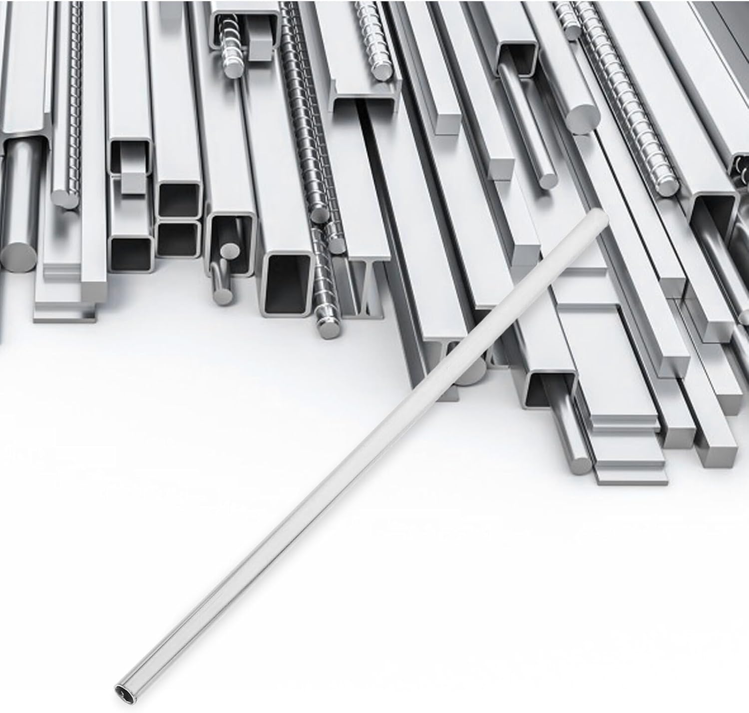 Didiseaon 304 Stainless Steel Tube 6x20mm Metal Piping for Industrial Machinery, Rigid Stainless Steel Rod Tubing Suitable for Manufacturing and Fabrication Applications