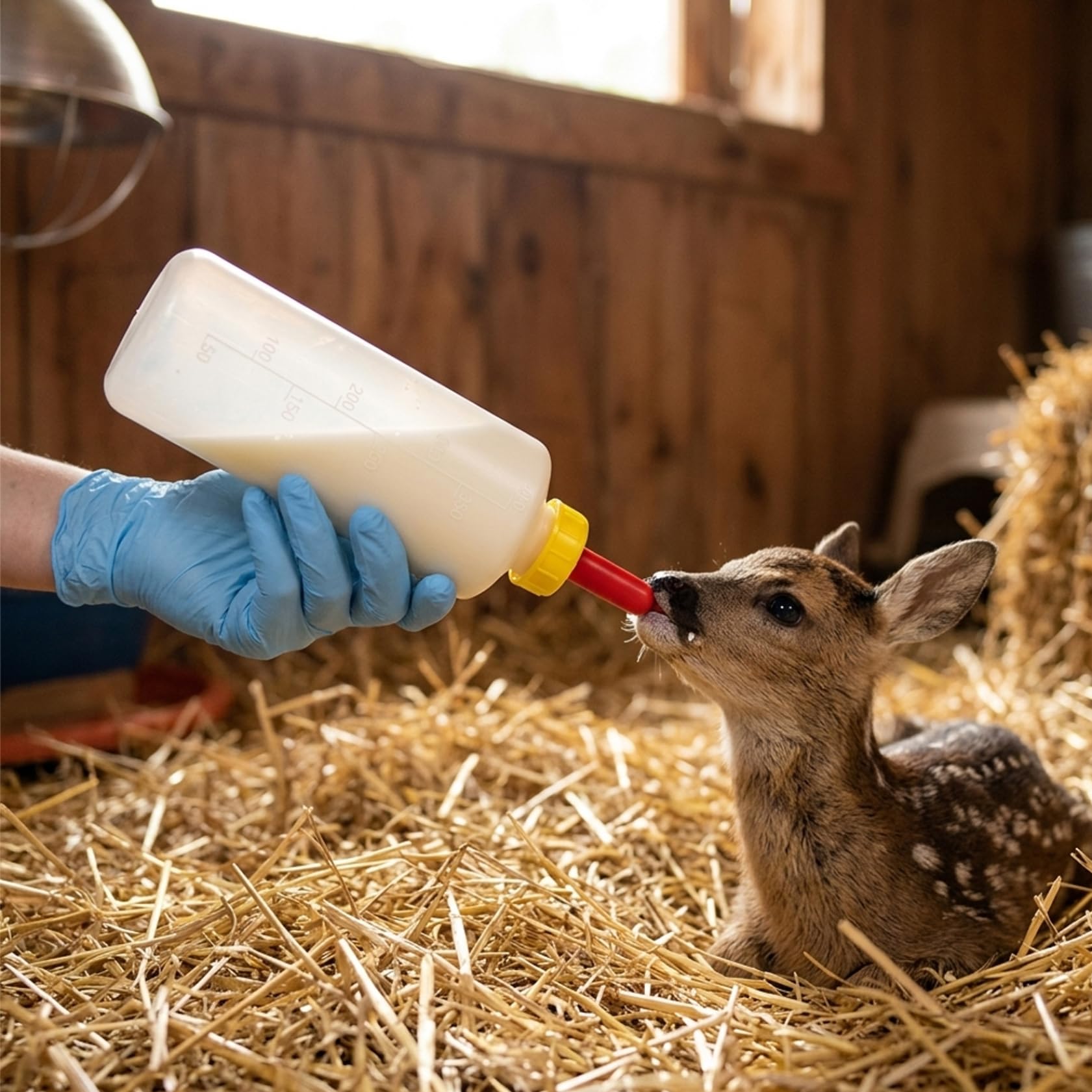 Goat Feeder Lot de 10 biberons pour chèvre 400 ML, biberon avec tétine résistante aux morsures et Marques de Mesure claires pour agneaux, Chiots, biberon d'alimentation du bétail