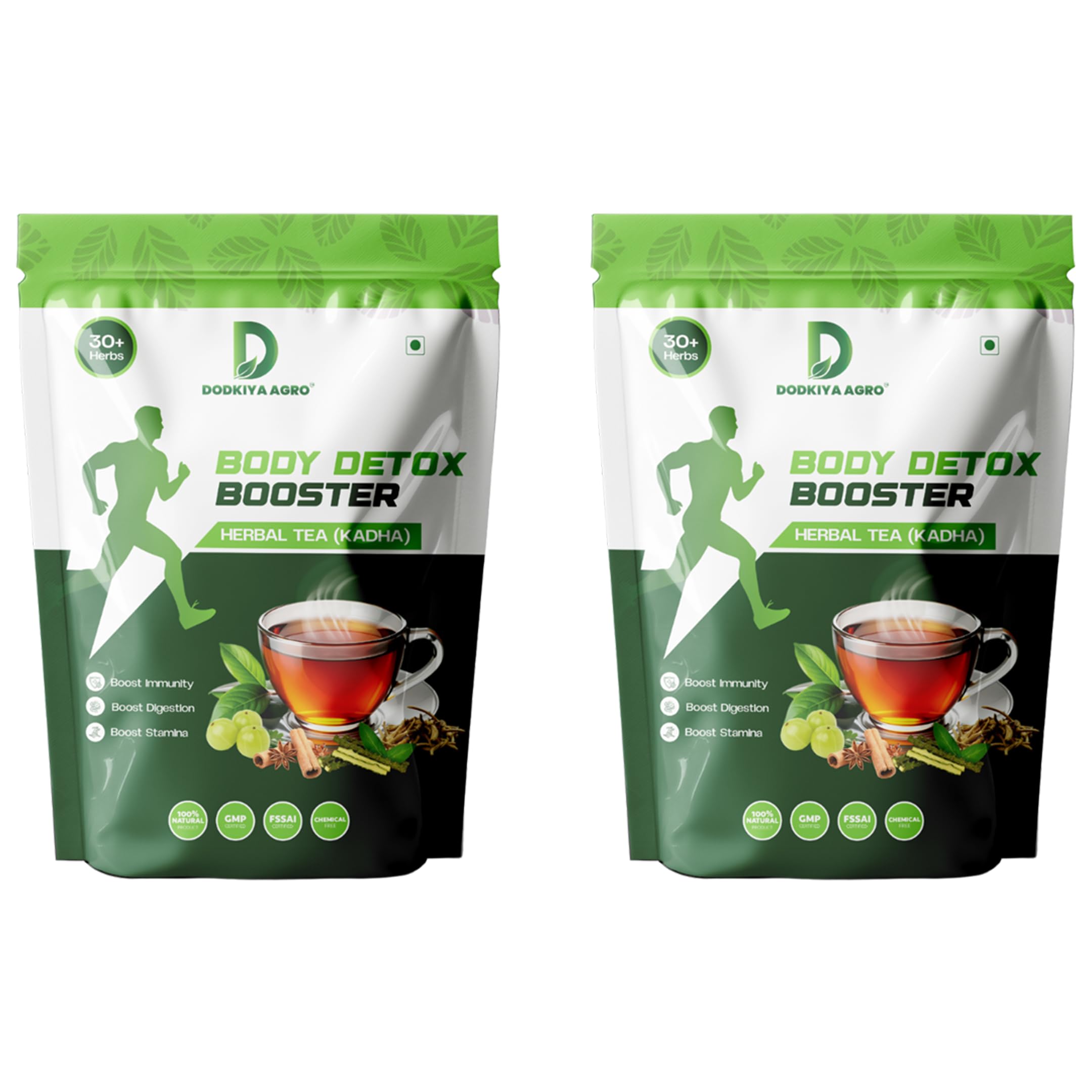 Dodkiya Agro Body Detox Drink Booster Tea (Kadha) blends 30+ herbs like Amla, Turmeric, Ashwagandha, Moringa & more for detox, immunity, and digestion. 250gm Pack-2-image-44