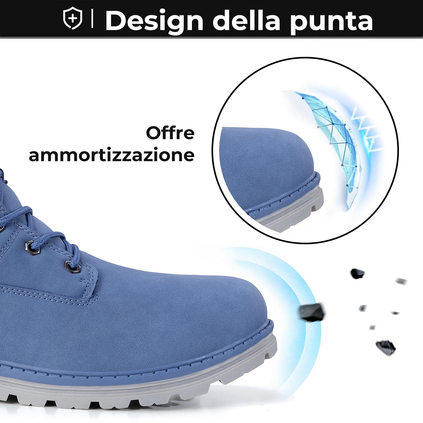 Mishansha Stivali da Neve Uomo Inverno Scarpe Pelliccia Donna Caldi Scarponcini Trekking Imbottiti 36-48