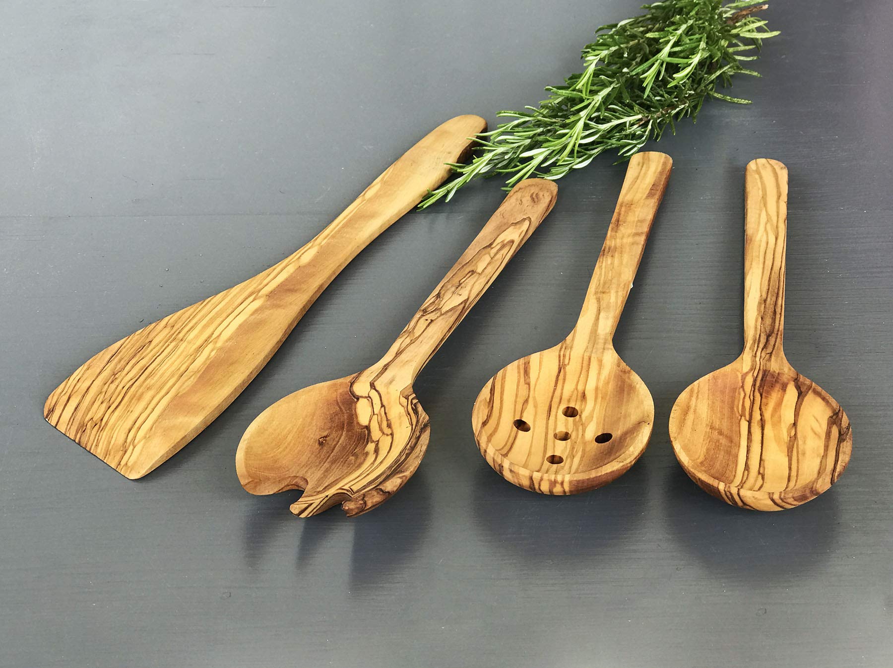 Set per Insalata in Legno di Ciliegio di Casa Zelena