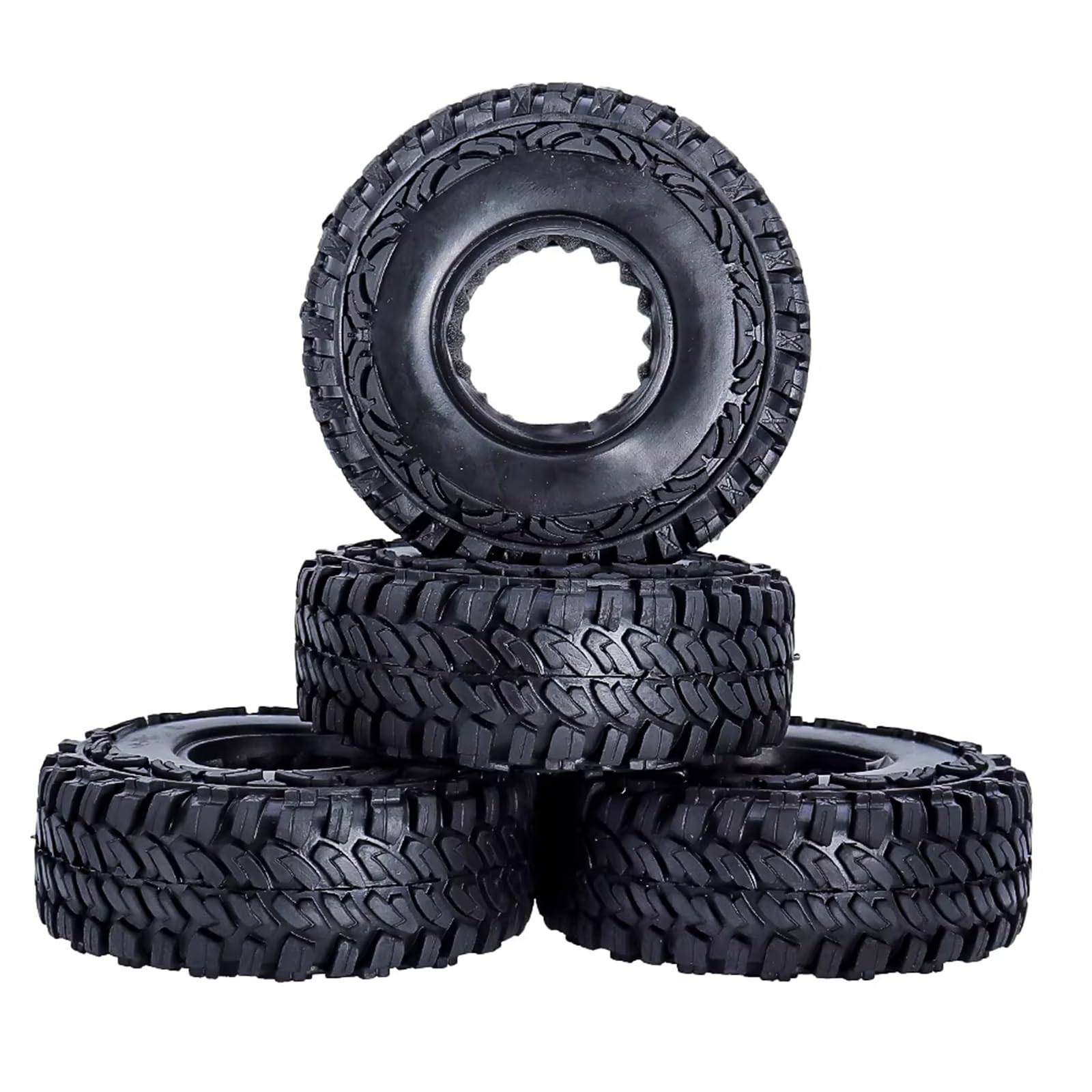RC Neumático Coche para Traxxas para Redcat para SCX10 para TF2 Car 4 Uds 1,9 Pulgadas 114MM RC para Neumáticos para Rock Crawler Ruedas con Interior 1/10 Todoterreno