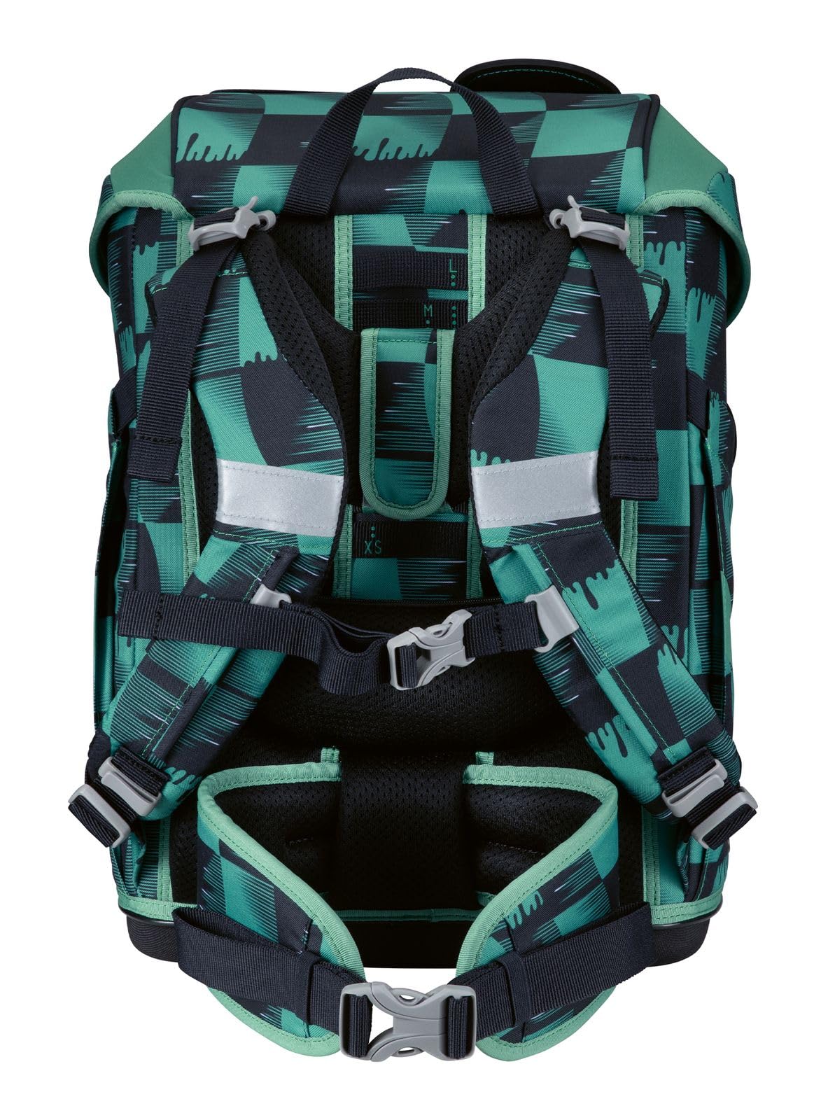 DerDieDas Mochila Escolar ErgoFlex Tiny Superflash Set 6 -Piezas Super Truck Verde