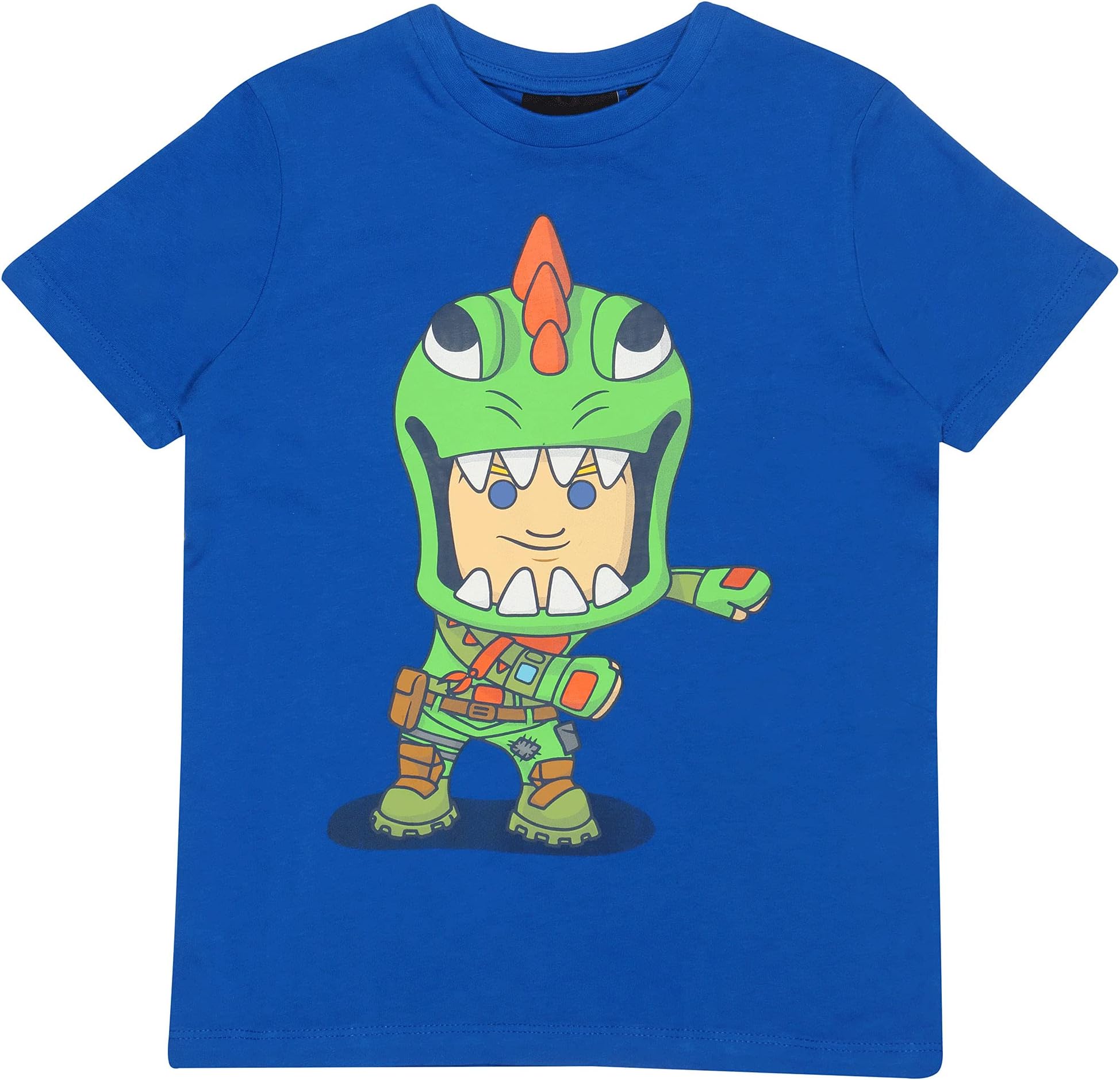 Fortnite Boy's Flossing Rex T-Shirt Royal Blue Fashion