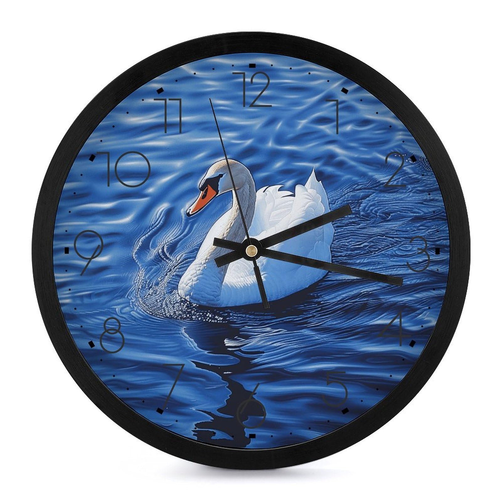 Horloge murale décorative pour salon et salle de classe au style moderne épuré