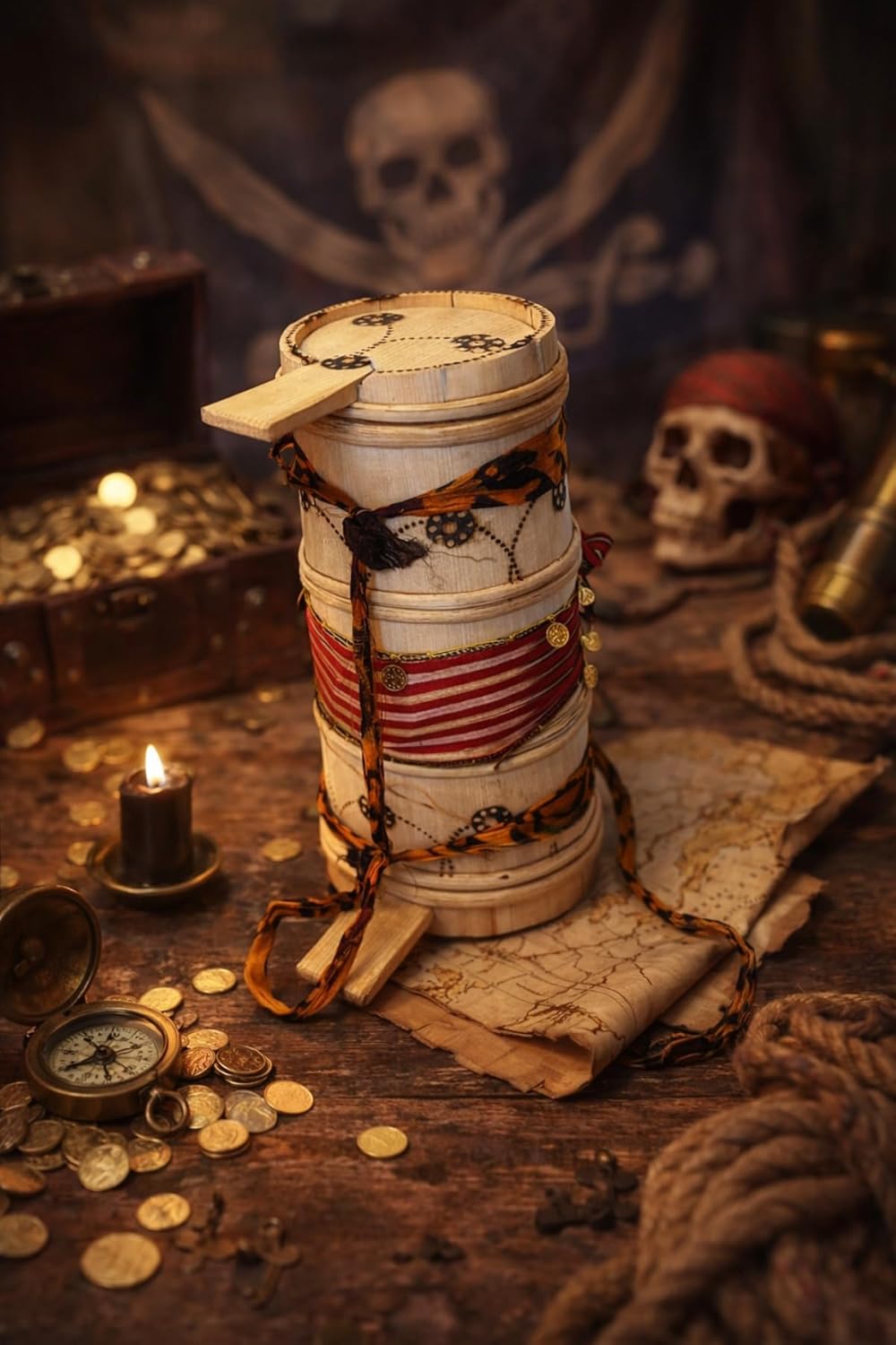 Wooden Butter Churn Small Size | Authentic Handcrafted Traditional Butter Maker | Farmhouse Kitchen Decor, Beige Finish - Beige, One Size