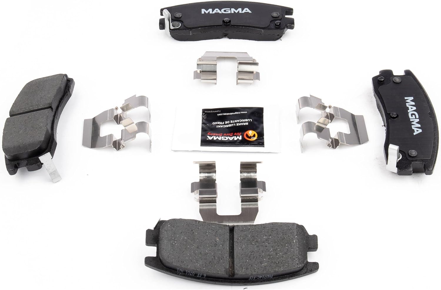 MAGMA Premium PMD714C Ceramic Brake Pads, Rear