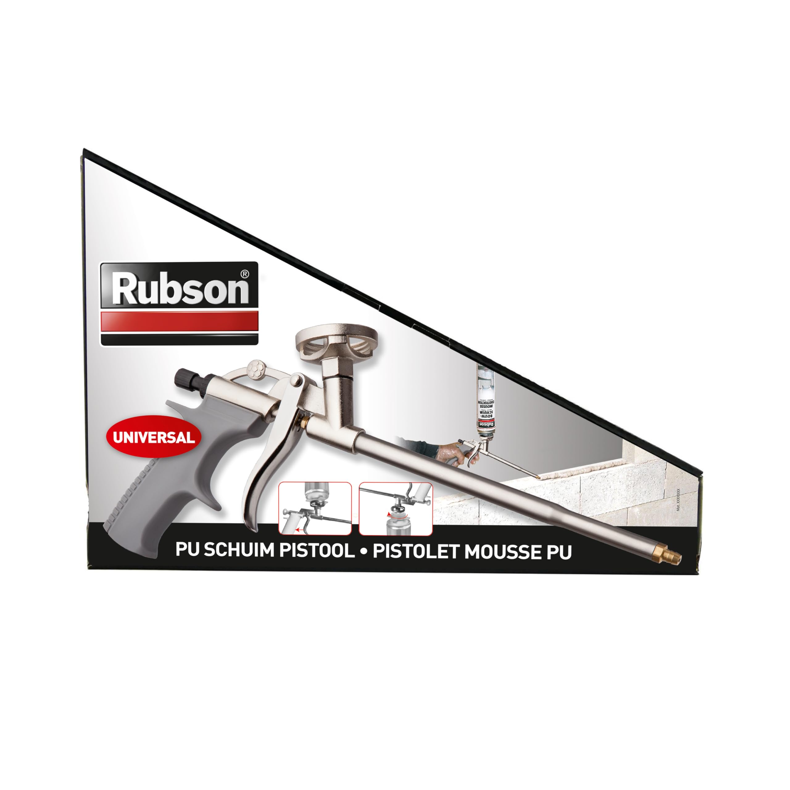 Rubson 5410091692988 Pistolet Mousse PU, silverl