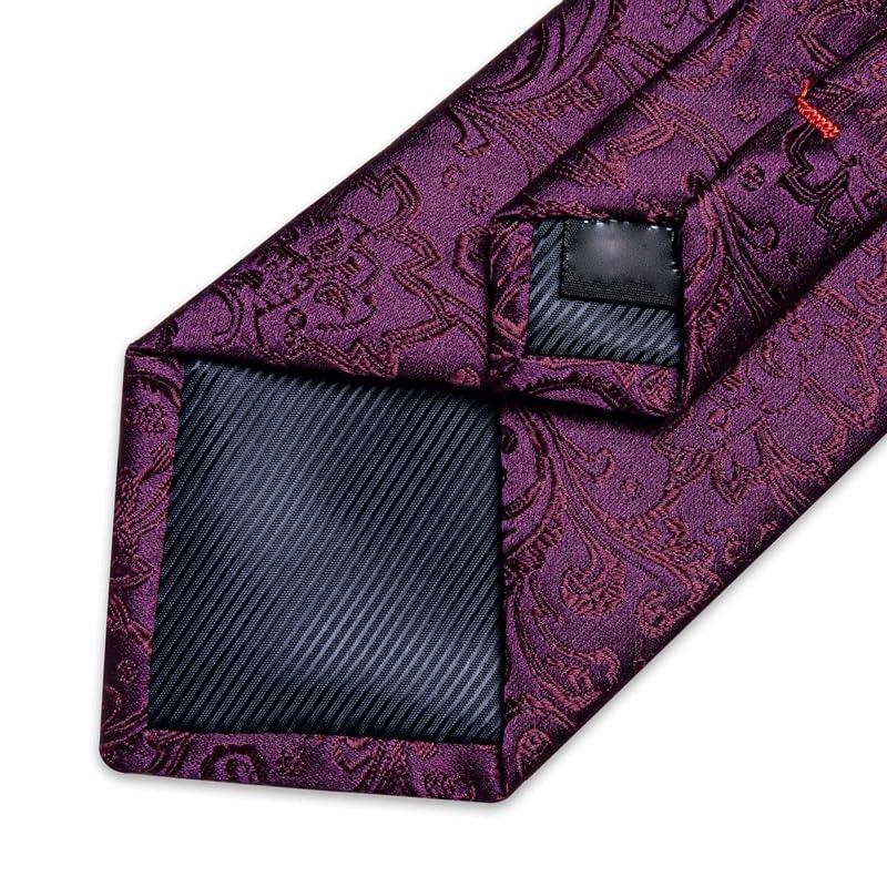 Conjunto de corbatas de seda a rayas para hombre y mujer miniatura 5