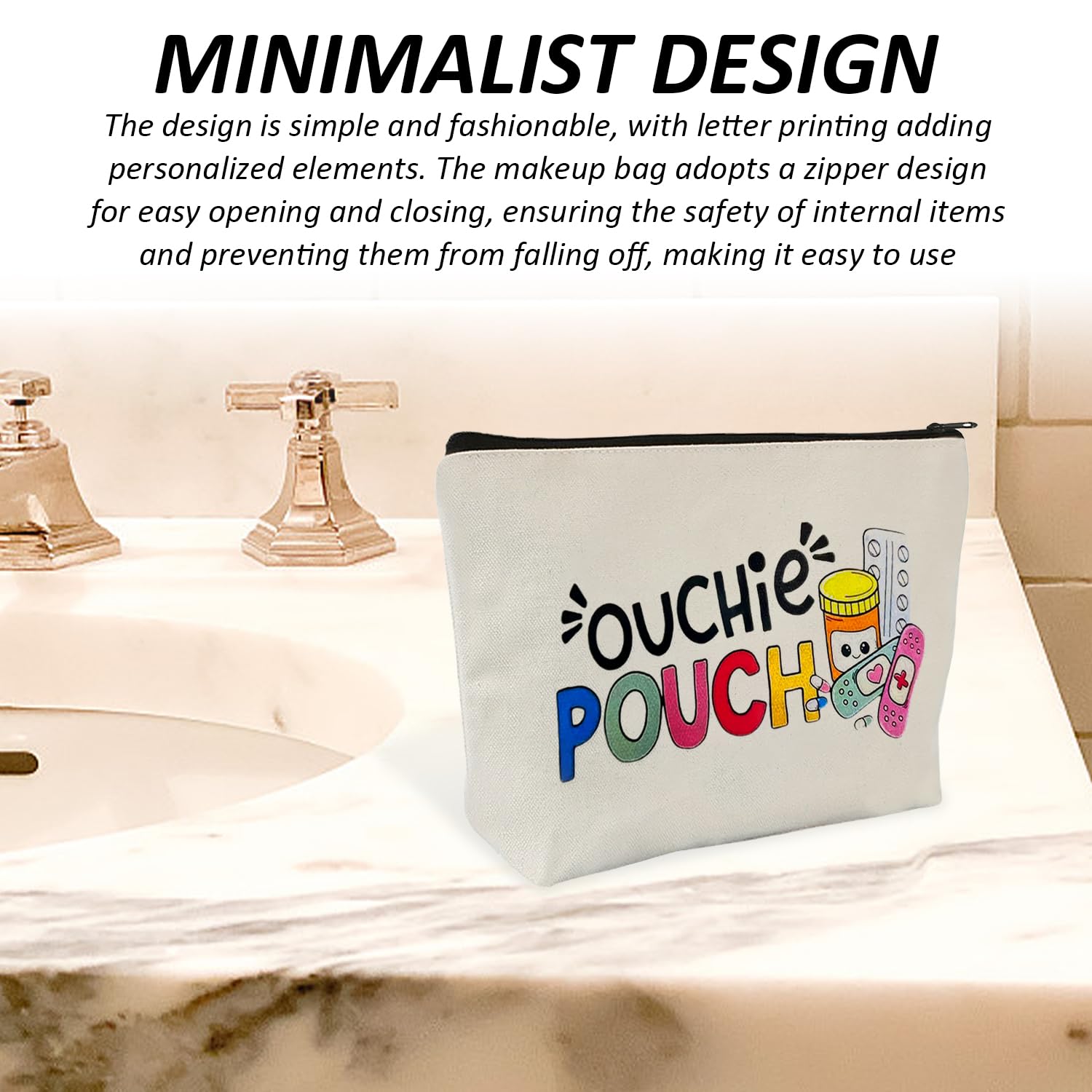 2 Lettera Portatile Sacchetti Cosmetici, Semplice Medicina Sacchetto Di Immagazzinaggio, Borsa Da Toilette Da Viaggio All'Aperto, Piccolo Oggetto Sacchetto Di Immagazzinaggio.