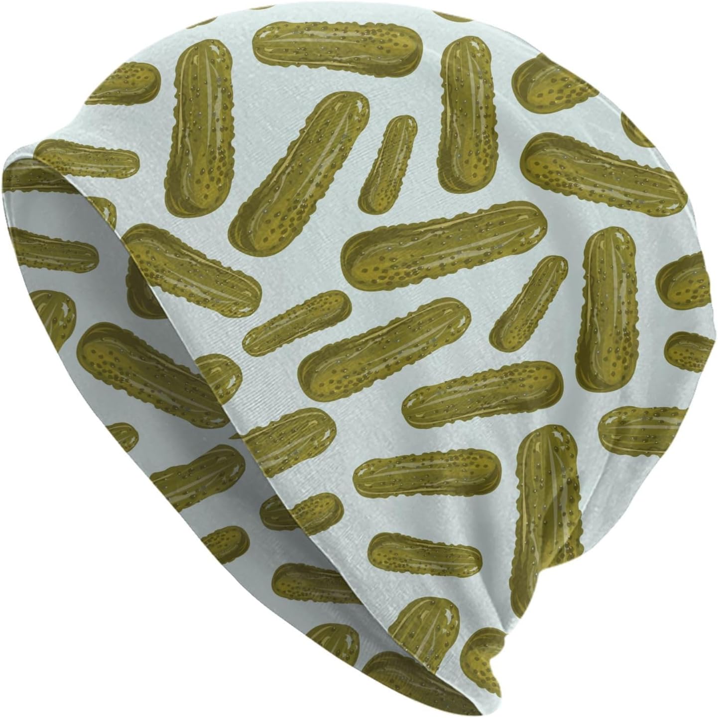 Pickle Cucumbers Fun Beanie Hat Slouchy Cap Warm Cancer Headwear Stretch Knitted Hats For Women Men