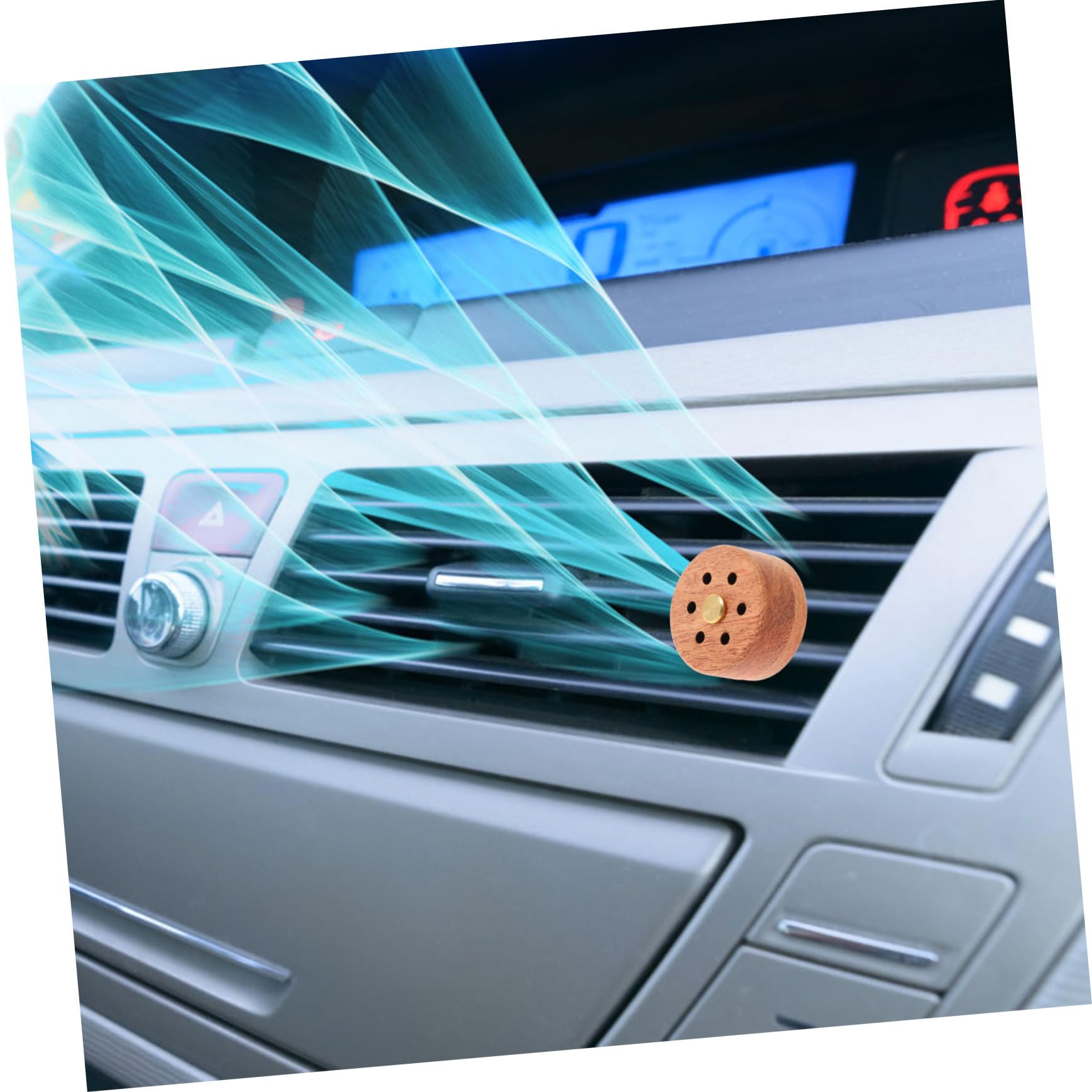 GLEAVI 4 Stück Auto Diffusor Öldiffusor-Entlüftungsclip Duftdiffusor fürs Auto Autoclip ätherische öle Duft Diffusor Diffusor Holz tragen Aromatherapie-Maschine Parfüm hölzern