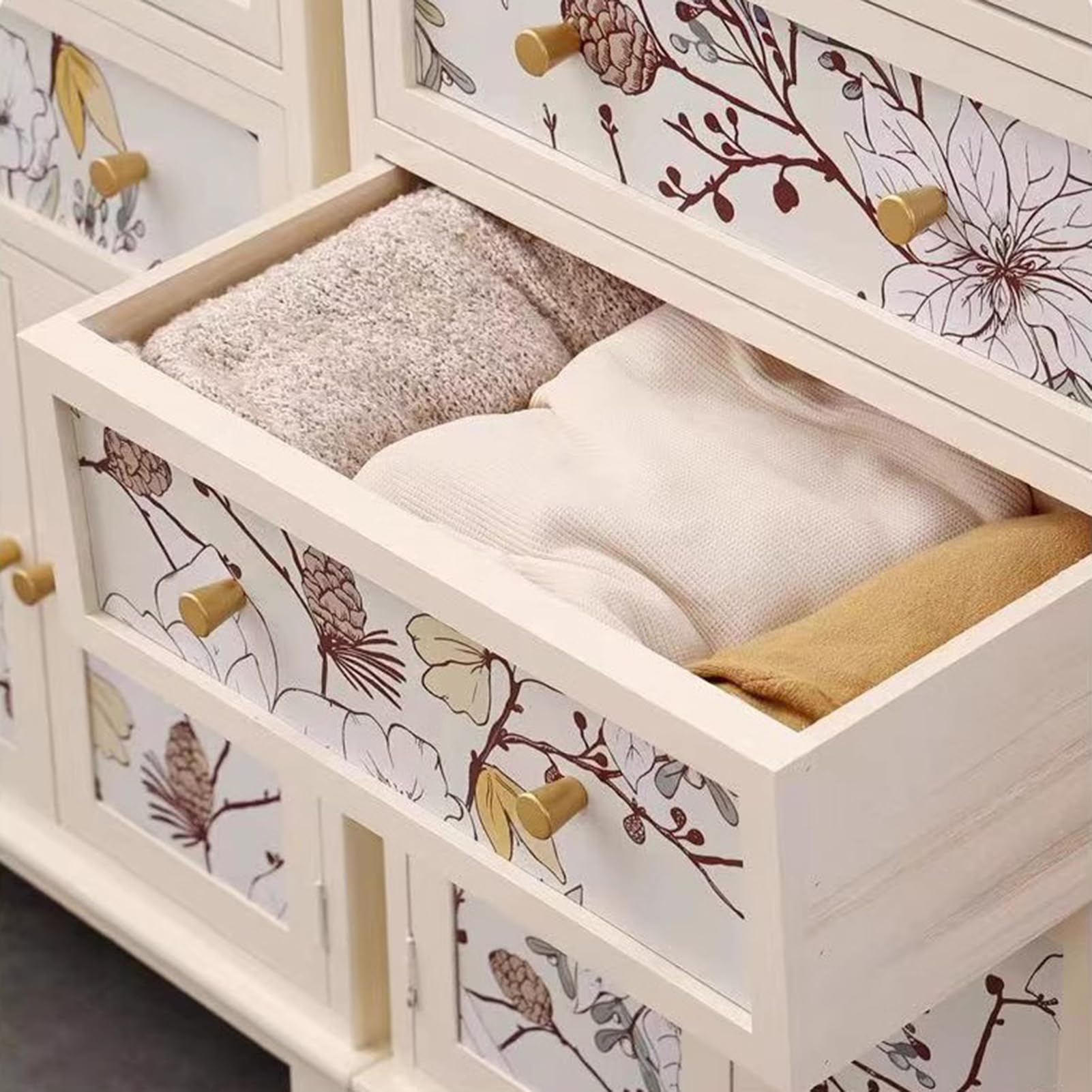 Cassettiera in legno massello, mobiletto multistrato con anta per soggiorno, camera da letto, funzionale ed elegante, tipo di cassetto per la casa