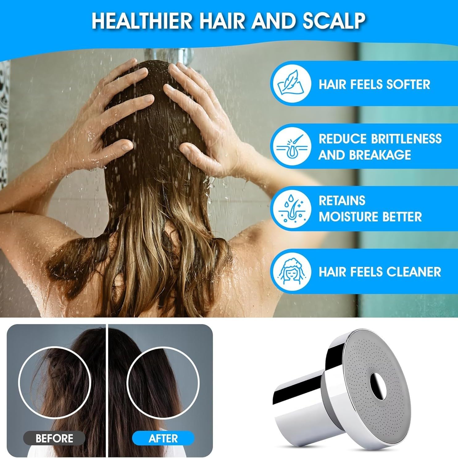Filter Shower Head - High Pressure Shower Head Filter for Healthy